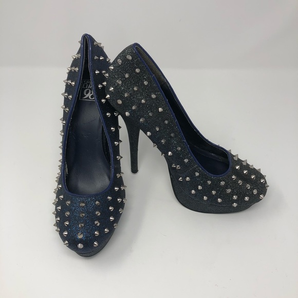 Speed Limit 98 Shoes - Blue Spike Heel Speed Limit 98 Shoes - Blue Spike Heel